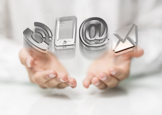 ringcentral overview online fax service hands holding phone mail signs